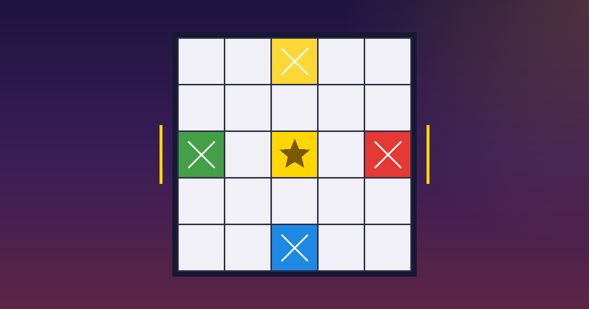 Chowka Bara 5×5 board